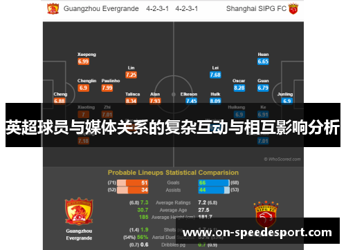 英超球员与媒体关系的复杂互动与相互影响分析